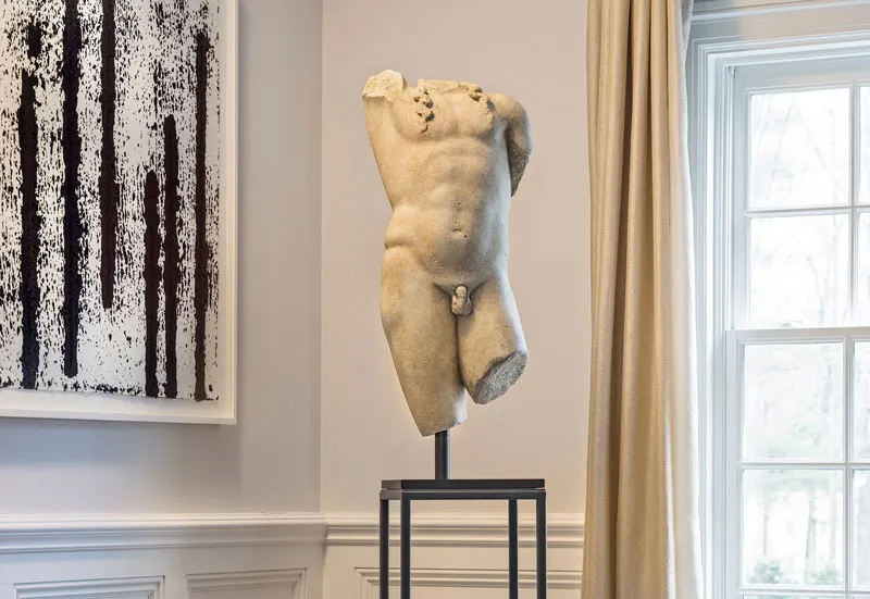 Roman Marble Torso of Bacchus